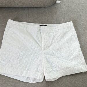 Banana Republic White Eyelet Women Shorts